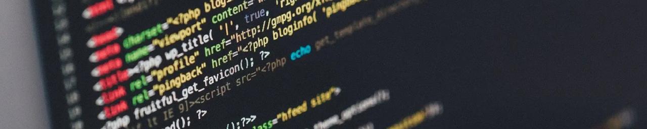 html coding on a laptop screen